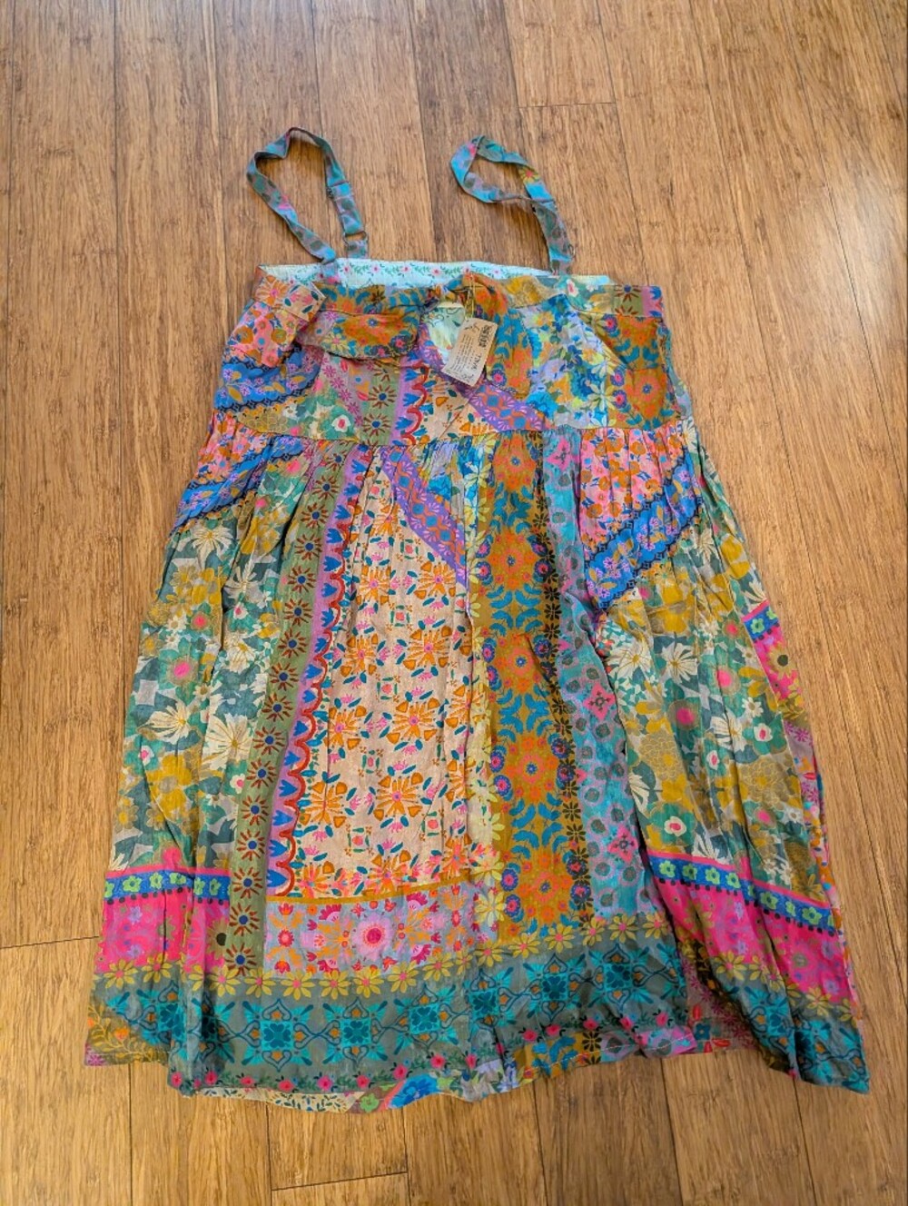 Floral Patchwork Sundress in Multicolor - Picture 6 of 6